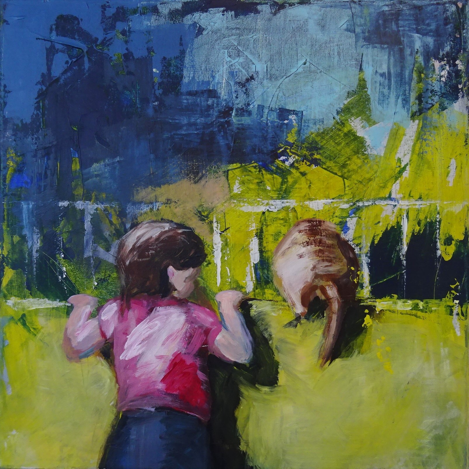 Bild von Franziska Morgner-Fanderl - Sommer, Acryl, 40 x 40